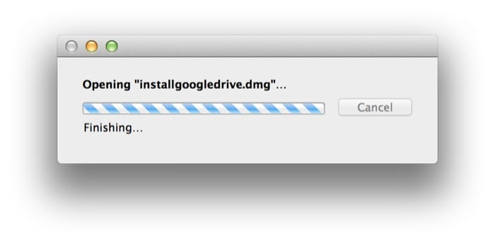 Google Drive Installer Waiting To