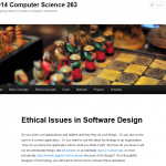 Ethical Issues in Software Design