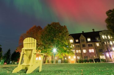 Northern Lights photographed over Mellby