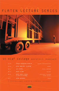 Poster for 2008 Arnold Flaten Memorial Lecture Series.