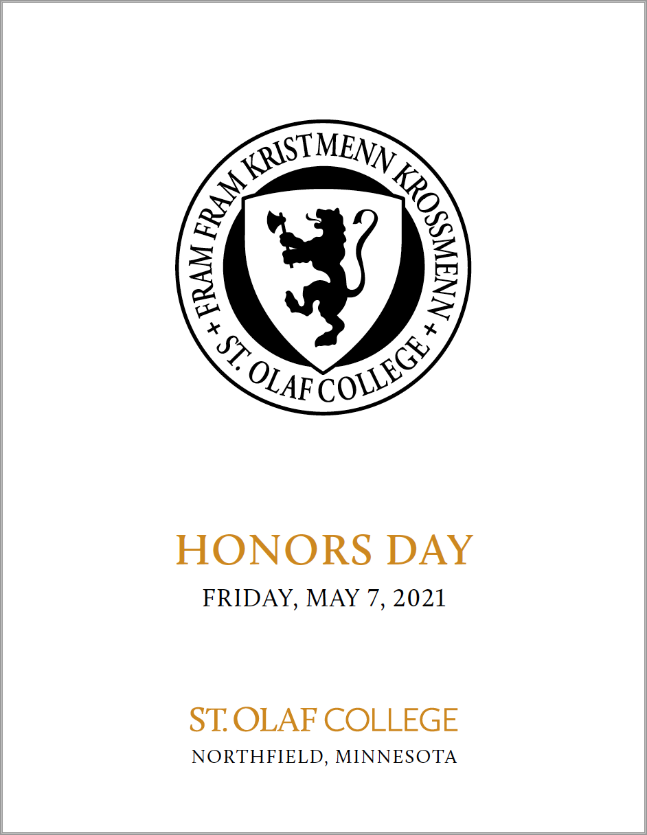 2021 Honors Day Program