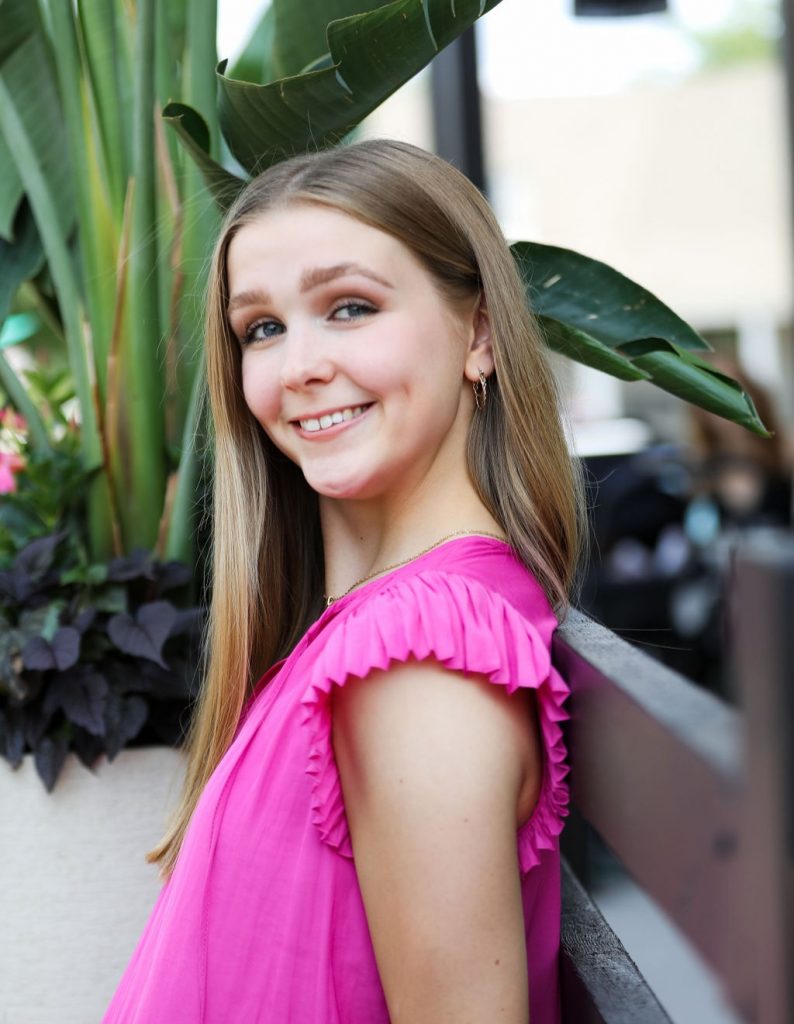 Abigail Egerstrom smiles at the camera