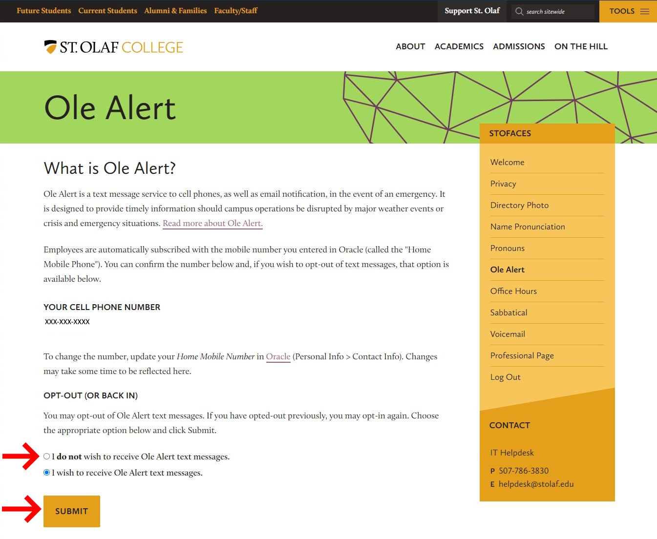 How to Opt-Out of or Opt-In to Ole Alert – Emergency Preparedness