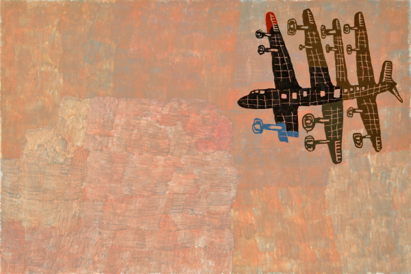 Weeks_Neale (DC-6), 2018. Acrylic on canvas, 24_ x 36_