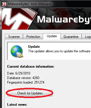 malwarebytes manual definition updates