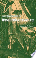 Book cover for An introduction to West Indian poetry 