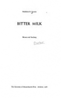 Book cover for Bitter milk : women and teaching 