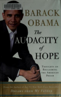 Book cover for The audacity of hope : thoughts on reclaiming the American dream 