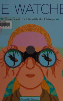 Book cover for The watcher : Jane Goodall's life with the chimps 
