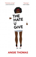 Book cover for The hate u give 