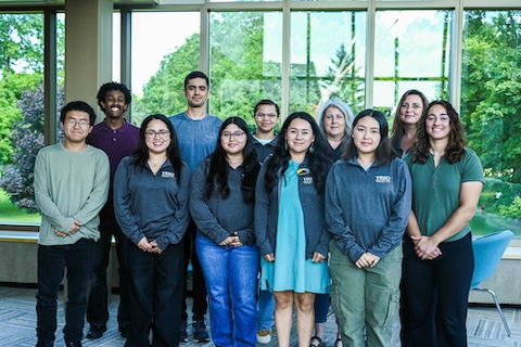 TRIO McNair 2025 summer research class photo of participants, staff, and faculty