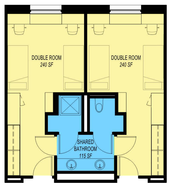 Residence Hall Floor Plan