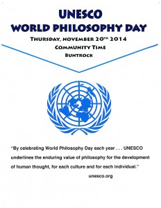 World Philosophy Day Poster 2014