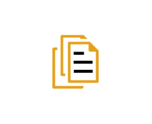 Icon showing stack of papers