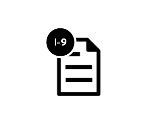Icon of paper labeled I-9