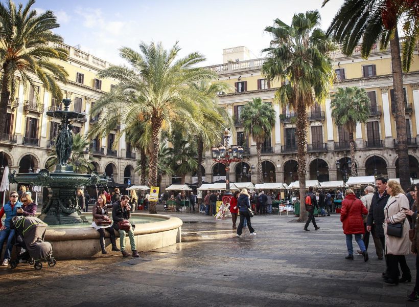 Spain Barcelona square