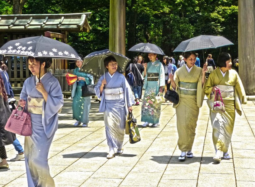 Asia Japan women traditional dress