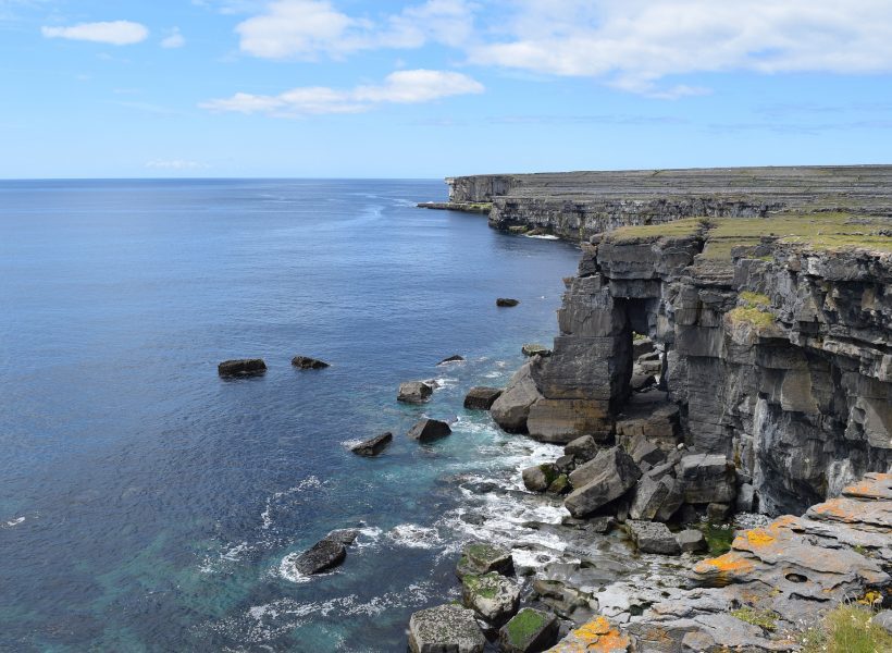 Europe Ireland Aran Islands Inismore Inis Mor Cliffs