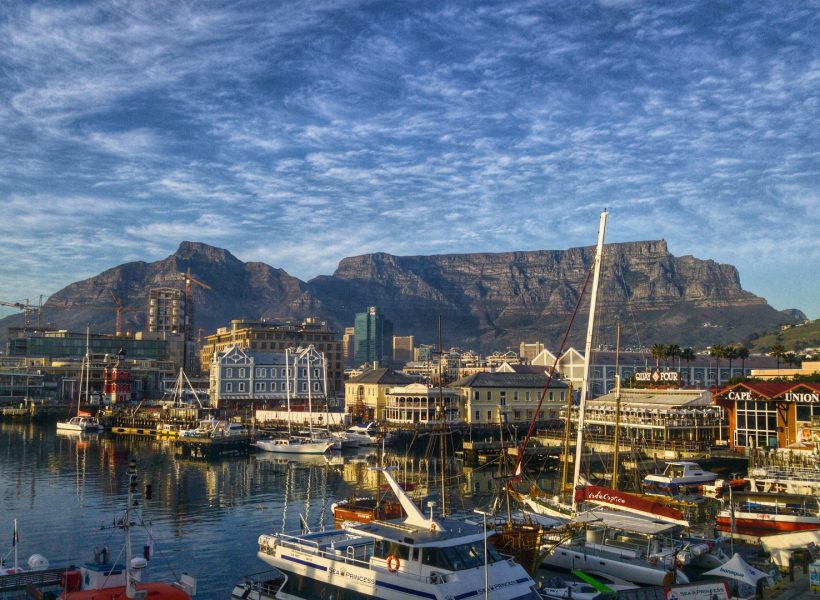 South Africa Cape Town Table Mountain harbor