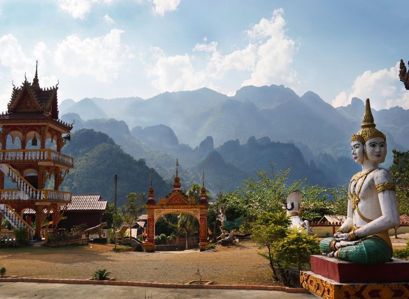 Asia Laos temple mountains