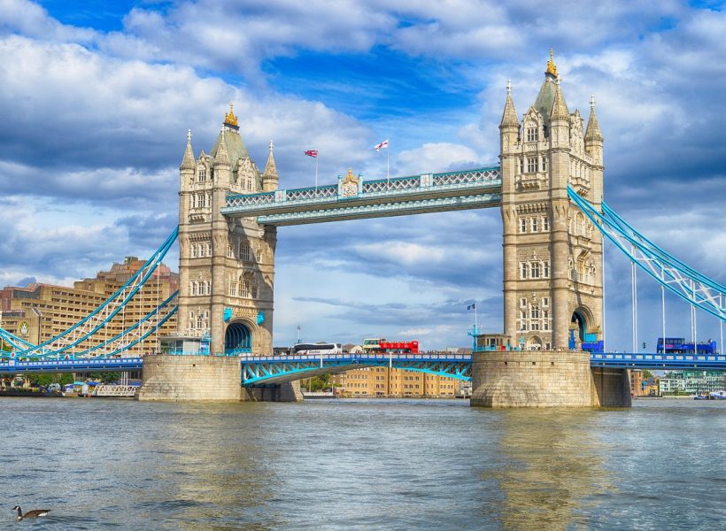 Europe UK London Tower Bridge Day